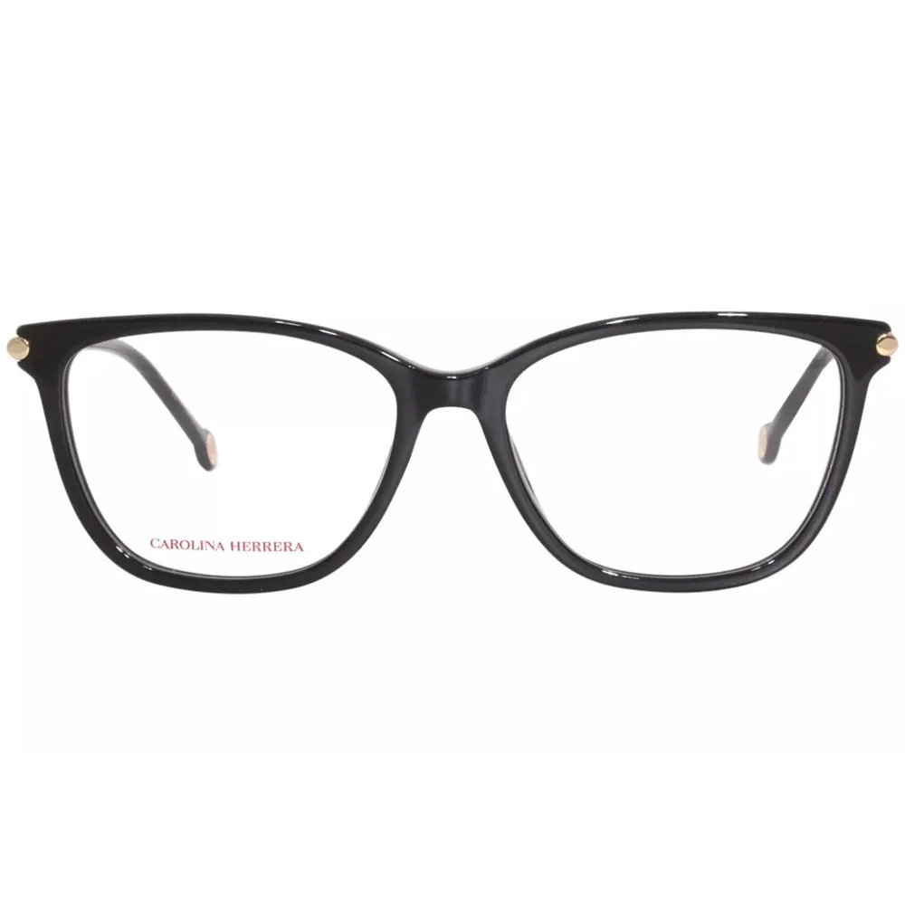 NWT Carolina Herrera CH-0027-807-55 Black Rectangle Eyeglasses
